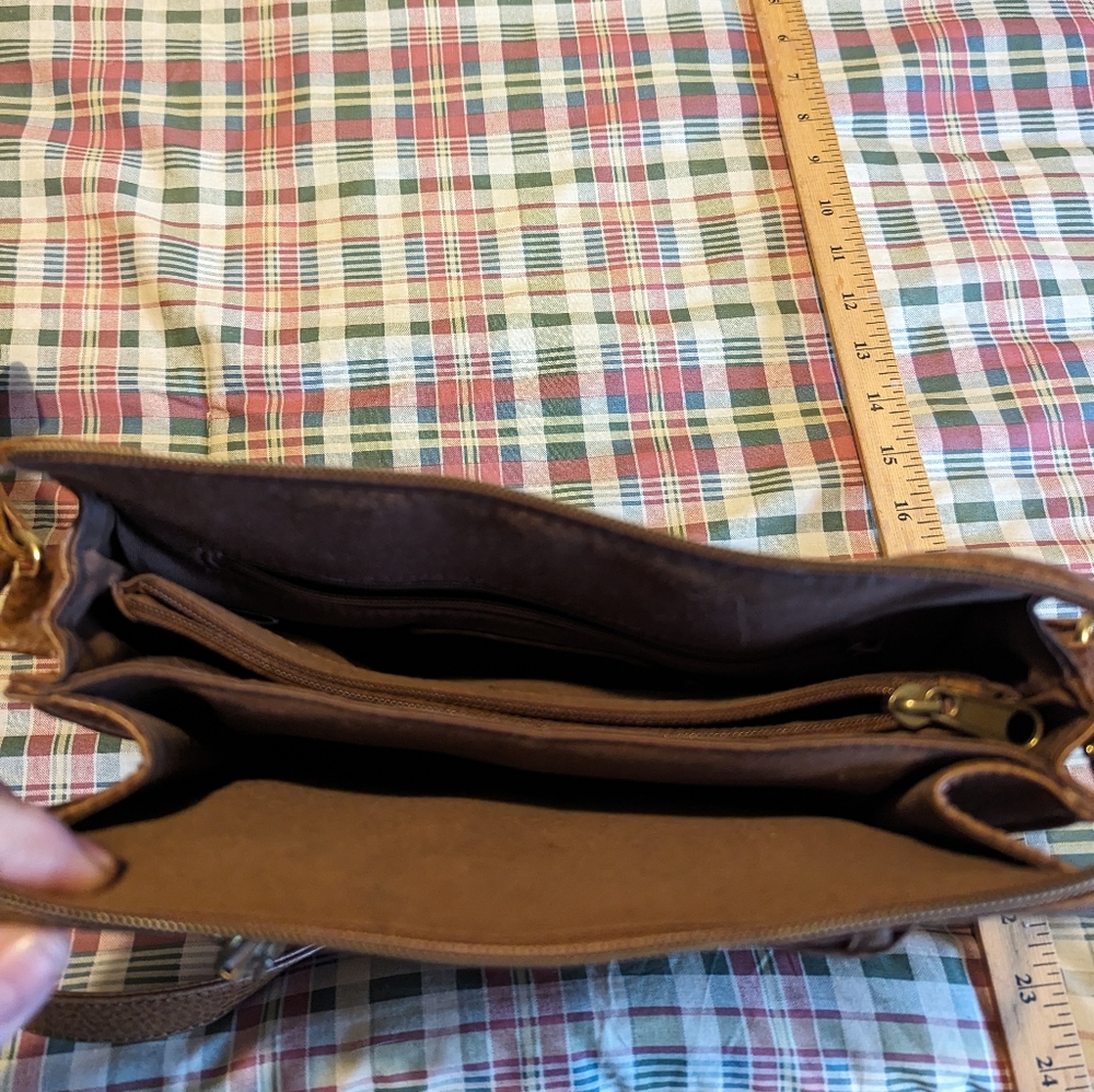 Relic brown shoulder crossbody bag purse - Picture 8 of 11
